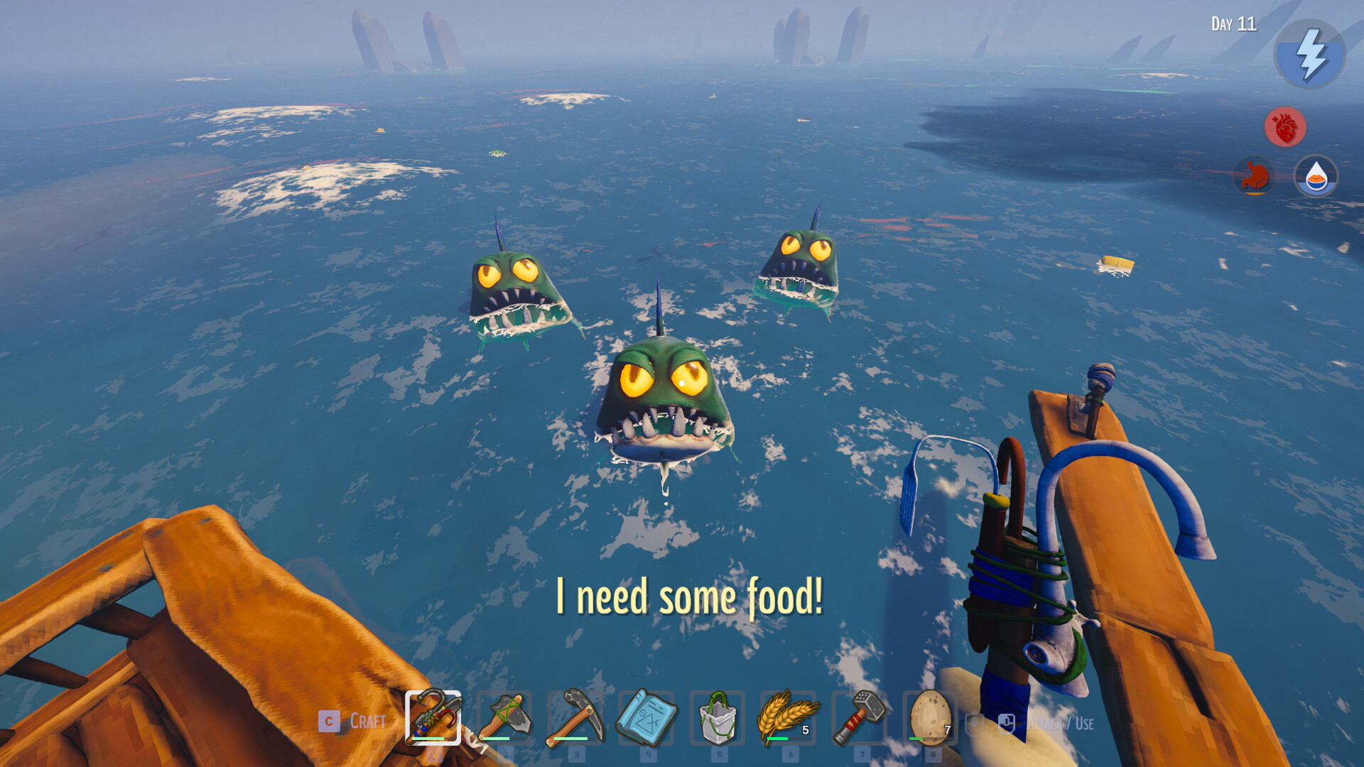 Creatures in the open ocean
